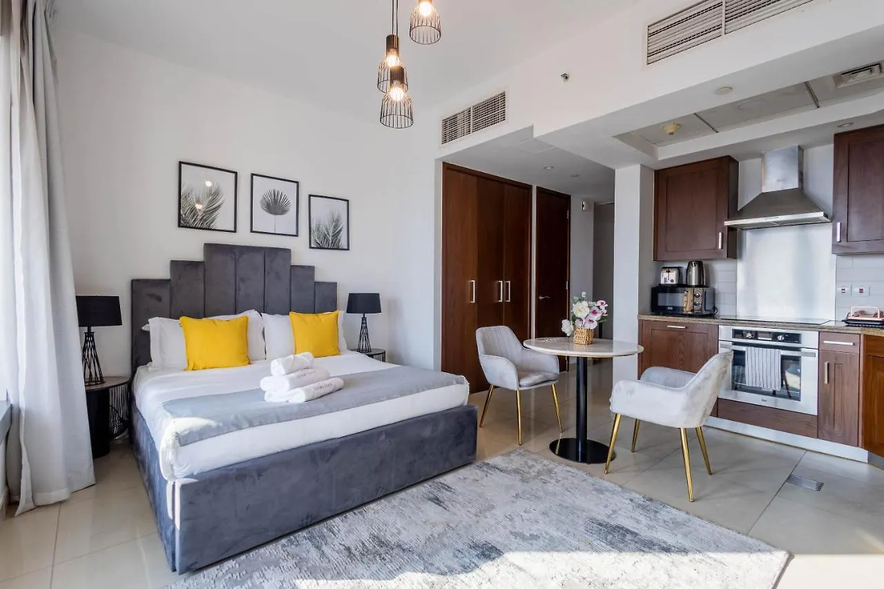 Nasma Luxury Stays - Sleek And Modern Studio Near Burj Khalifa Dubai Apartment
